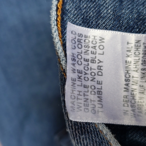 TRUE RELIGION Ricky Straight Mens Jeans sz 40 x 34 Relaxed Distressed Denim - Picture 11 of 12